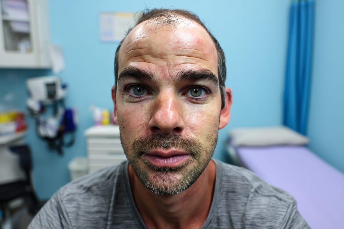 Patient hairline before hair transplant at Vegas Hair Transplants